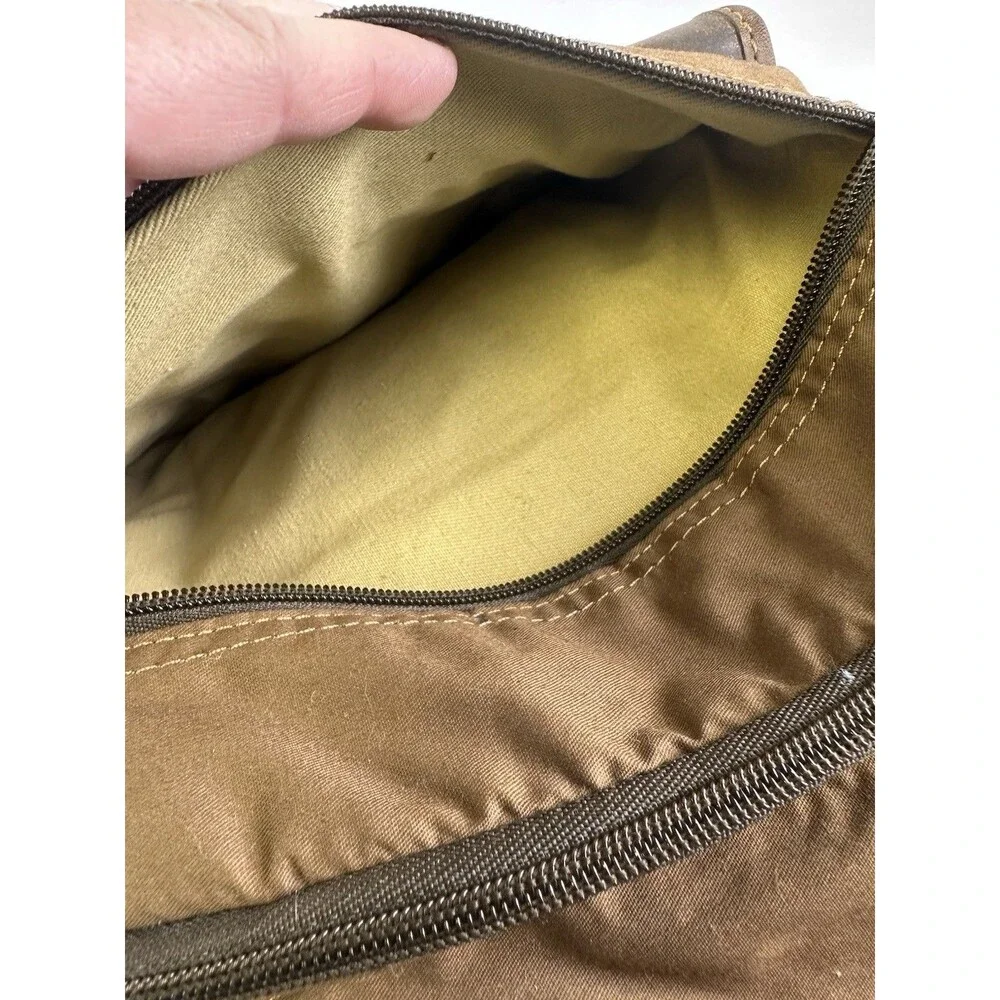 Duck Head Expedition Backpack Cotton Quality Leather Brown Large Zip Flap Clasp